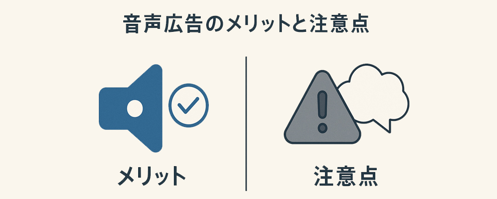 音声広告のメリットと注意点